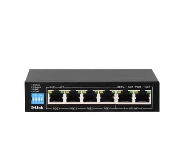 سوئیچ دی لینک ۶ پورت مدل DGS-F1006P-E